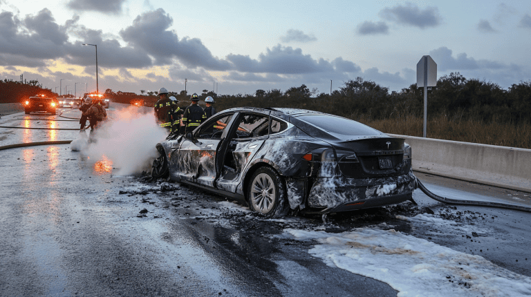 Two Killed After Tesla Erupts in Fireball Crash in Claremont